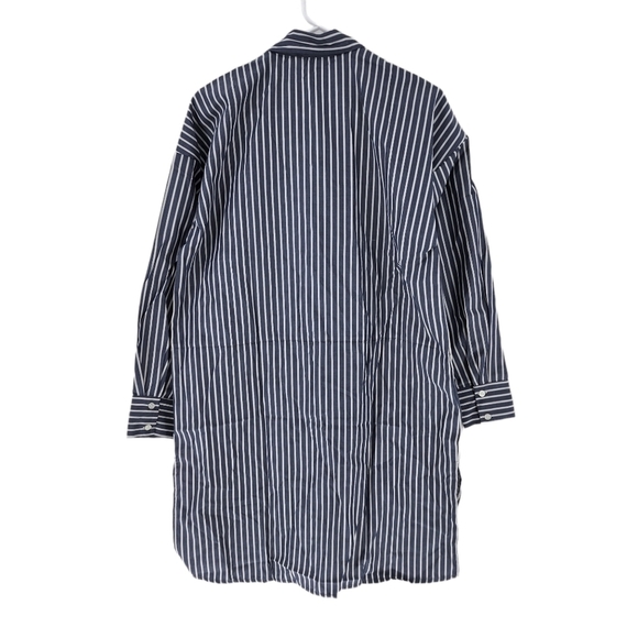 Benin Women's Striped Button Down Tunic Shirt -6 - Picture 5 of 7